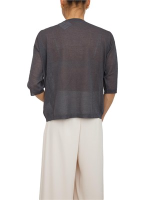 Maglia Emmangizia di Emme Marella in lurex grigia in DONNA