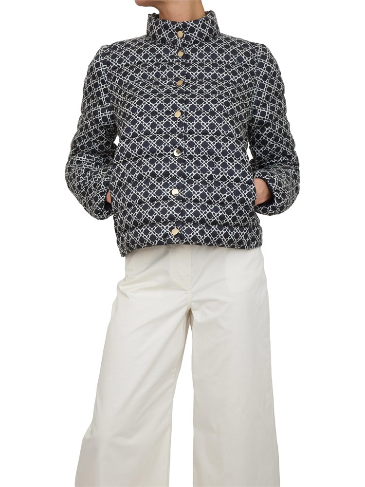 Giubbino reversibile Emmpatio di Emme Marella in fantasia e in tinta unita blu