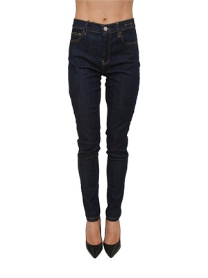 Jeans MLSWSKIN Marella in tela di cotone blu denim in DONNA