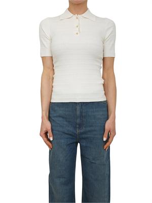 Polo MLLLEGNO Marella in misto viscosa crema in DONNA