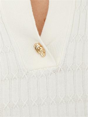 Polo MLLLEGNO Marella in misto viscosa crema in DONNA
