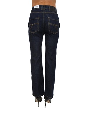 Jeans MLSFCROP Marella in denim stretch blu scuro in DONNA