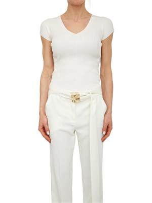 Maglia MLLORAFO Marella in misto viscosa avorio in DONNA