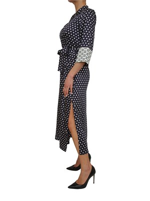 Abito chemisier EMMFOLGORE Emme Marella in twill stampato blu in DONNA