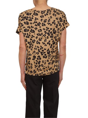 Blusa Rane Emme Marella in twill di viscosa animalier in DONNA