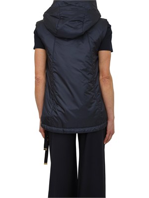 Gilet Greengo Max Mara The Cube in tela antigoccia blu in DONNA