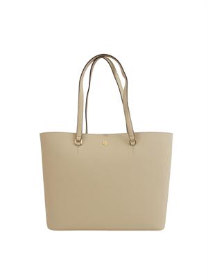 LAUREN RALPH LAUREN Borsa Karly media Ralph Lauren in pelle beige in DONNA