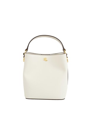 LAUREN RALPH LAUREN Borsa secchiello Reese Ralph Lauren in pelle bianca in DONNA