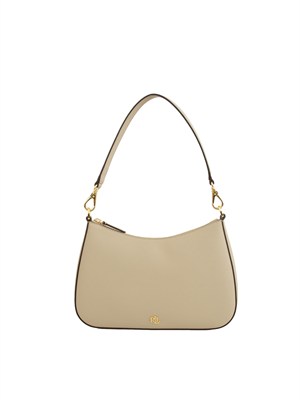 LAUREN RALPH LAUREN Borsa Danni Ralph Lauren in pelle beige in DONNA