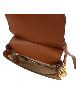 LAUREN RALPH LAUREN Borsa Marcy Ralph Lauren in pelle cuoio in DONNA