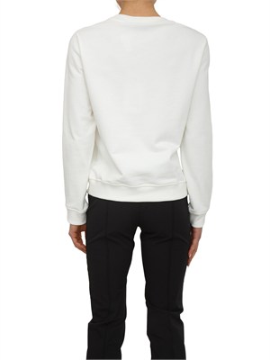 Felpa Elisabetta Franchi in cotone avorio in DONNA