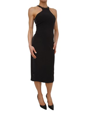 Abito Elisabetta Franchi in crêpe nero in DONNA