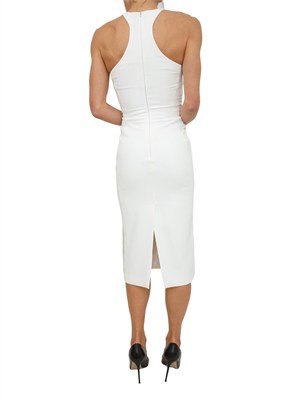 Abito Elisabetta Franchi in crêpe avorio in DONNA