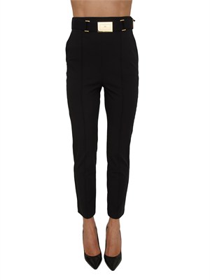 PANTALONE CASUAL ELISABETTA FRANCHI NERO in DONNA