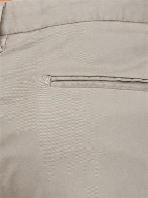 Pantaloni chino Aiace Galassi in tencel e cotone tortora in UOMO