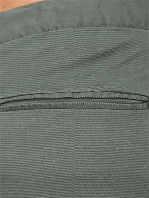 Pantaloni chino Aiace Galassi in tencel e cotone verde in UOMO