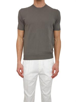 T-shirt uomo Aiace Galassi in maglia di pregiato cotone grigia in UOMO