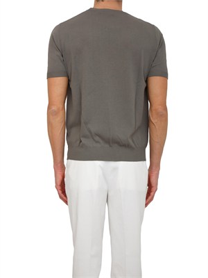 T-shirt uomo Aiace Galassi in maglia di pregiato cotone grigia in UOMO