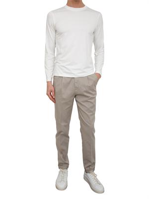 Maglia uomo Aiace Galassi in pregiata viscosa bianca in UOMO