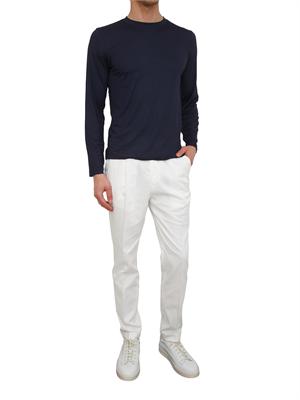 Maglia uomo Aiace Galassi in pregiata viscosa blu in UOMO