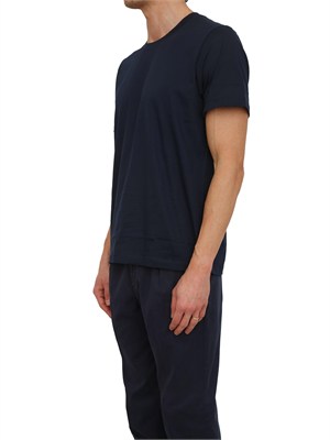 T-shirt uomo Aiace Galassi in pregiato cotone blu in UOMO
