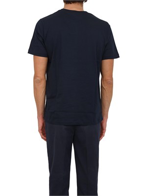 T-shirt uomo Aiace Galassi in pregiato cotone blu in UOMO
