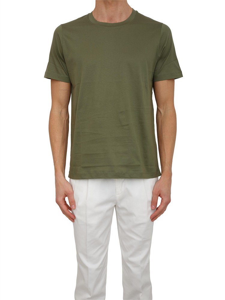 T-shirt uomo Aiace Galassi in pregiato cotone verde