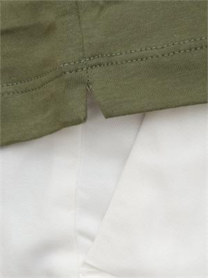 T-shirt uomo Aiace Galassi in pregiato cotone verde in UOMO