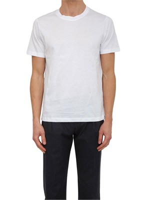 T-shirt uomo Aiace Galassi in pregiato cotone bianco in UOMO