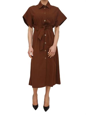 Abito Alesha Pinko in cotone marrone in DONNA