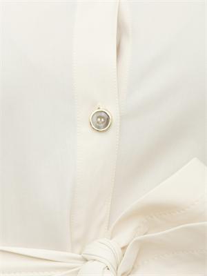 Abito Alesha Pinko in cotone avorio in DONNA