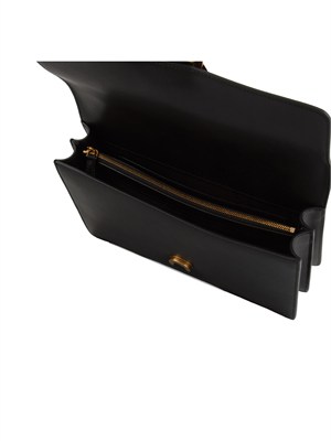 Borsa media Love Bag One Pinko in pelle nera in DONNA