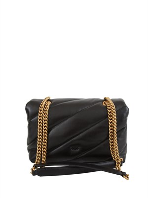 Classic Love Bag Puff Pinko in nappa nera in DONNA