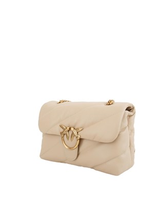 Classic Love Bag Puff Pinko in nappa beige in DONNA