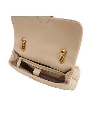 Classic Love Bag Puff Pinko in nappa beige in DONNA