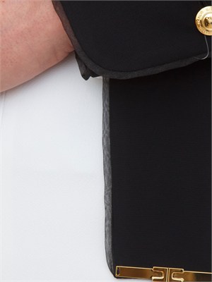 Camicia Elisabetta Franchi in georgette di viscosa nera in DONNA