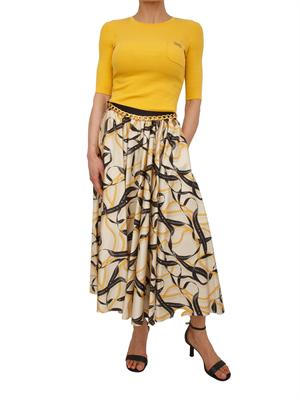 Maglia Elisabetta Franchi in tessuto giallo in DONNA