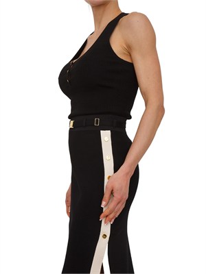 Top Elisabetta Franchi in maglia nero in DONNA