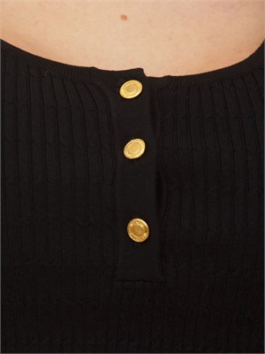 Top Elisabetta Franchi in maglia nero in DONNA
