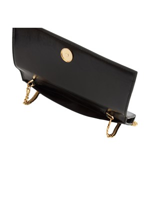 Portafoglio Elisabetta Franchi in ecopelle nera in DONNA