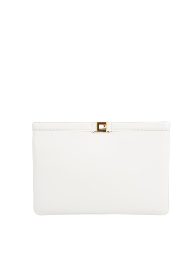 Borsa Elisabetta Franchi in ecopelle burro