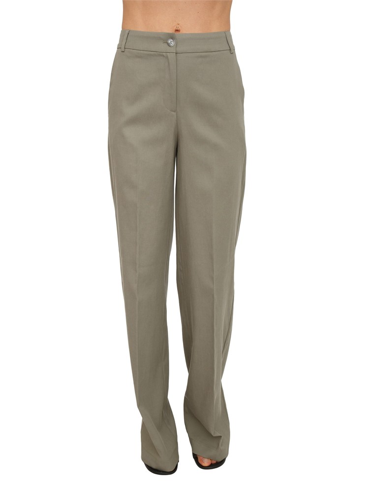 Pantaloni Erica Nenette in misto cotone verde