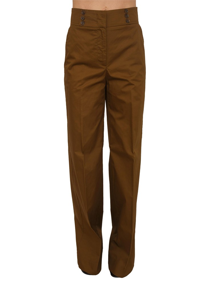 Pantaloni Emon Nenette in cotone verde