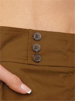 Pantaloni Emon Nenette in cotone verde in DONNA
