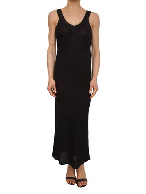 Abito lungo Tequila Nenette in maglia e lurex nero in DONNA