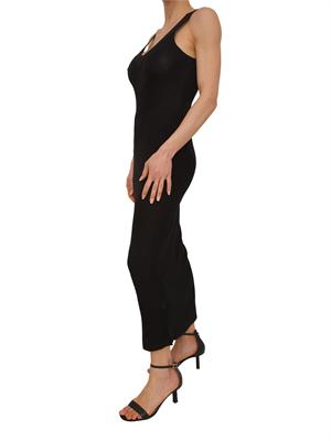 Abito lungo Tequila Nenette in maglia e lurex nero in DONNA