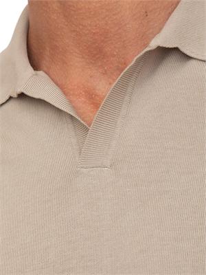 Polo Aiace Galassi in maglia di cotone beige in UOMO
