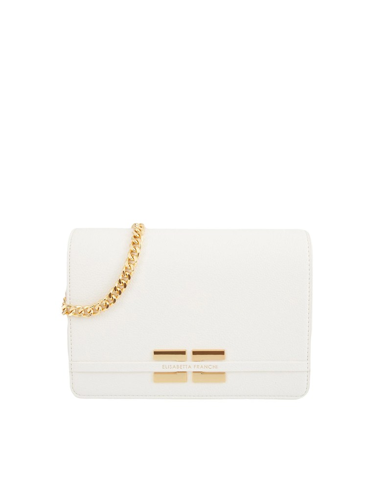 Borsa a tracolla Elisabetta Franchi burro