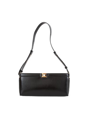 Borsa Elisabetta Franchi in ecopelle nera in DONNA