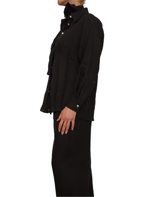 Camicia Editore Marella in puro lino nero in DONNA